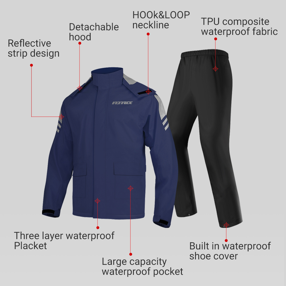 الرجال دراجة نارية معطف واق من - مراجعة Fishing Rain Suit وسعره